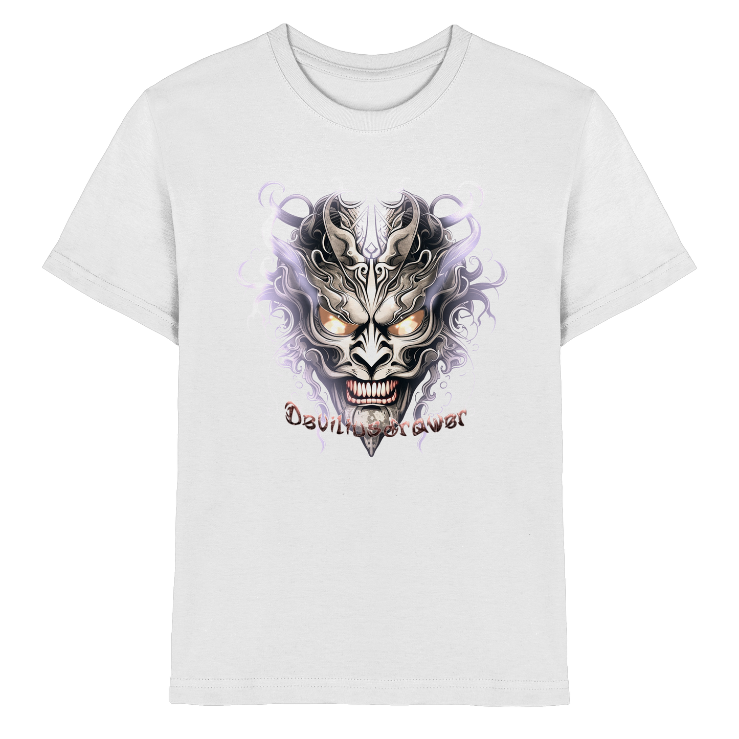 Deviliusdrawer Demon Mask Violet - Kids Premium Shirt