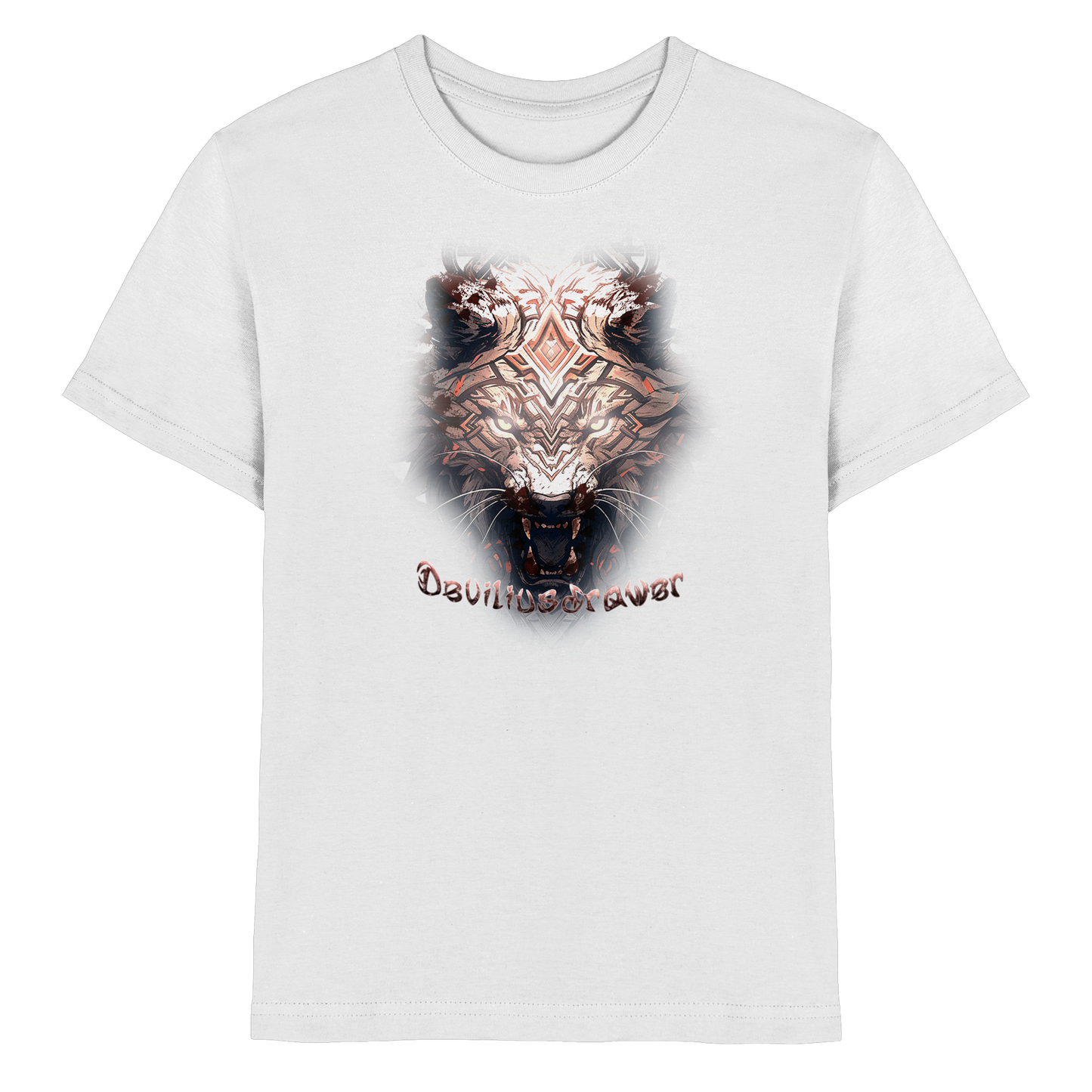 Deviliusdrawer Gold Metal Tiger - Kids Premium Shirt