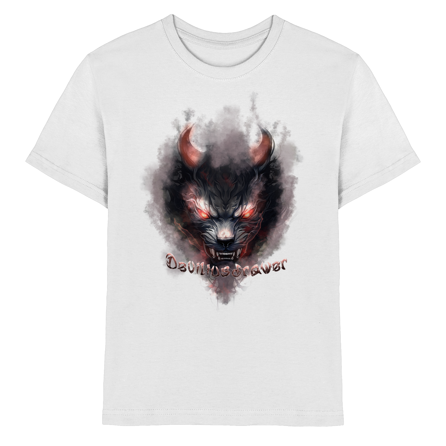 Deviliusdrawer Red Smoked Cat - Kids Premium Shirt