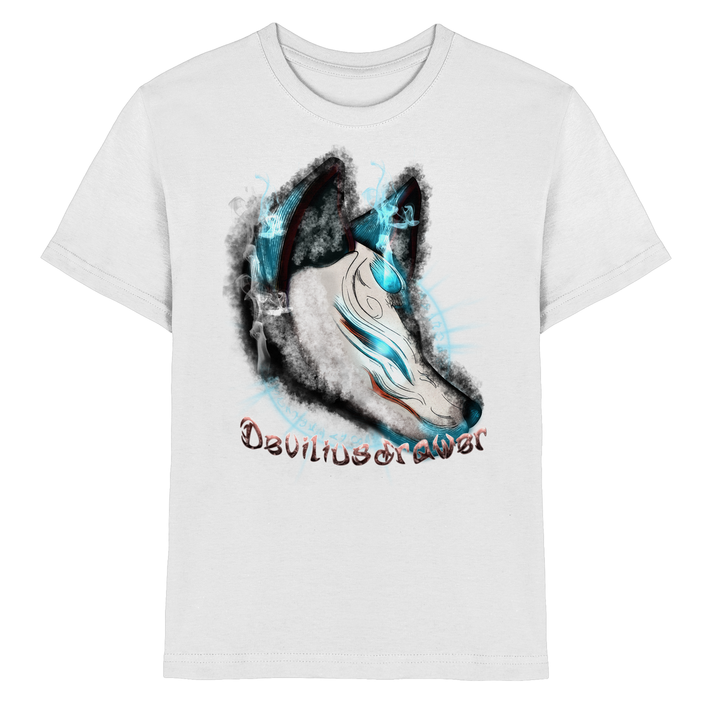 Deviliusdrawer Darkness Kitsune - Kids Premium Shirt