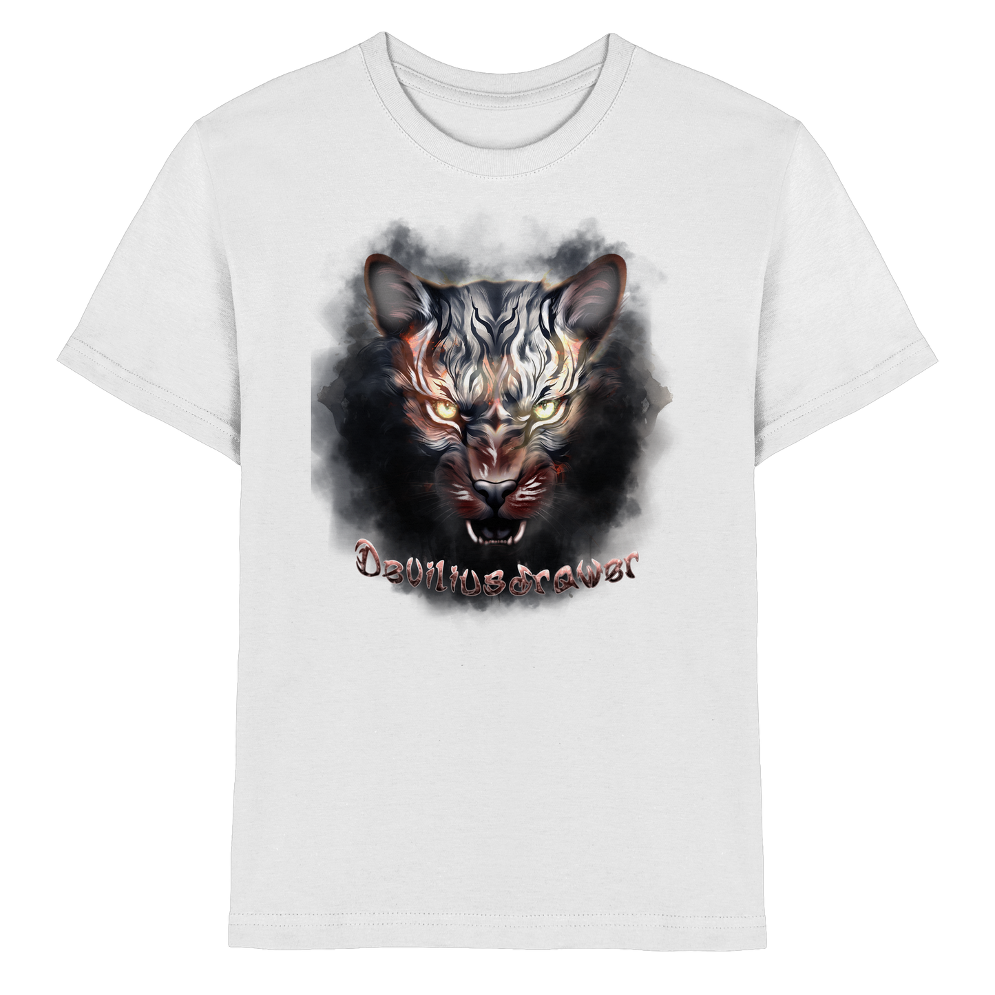 Deviliusdrawer Smoke Tiger - Kids Premium Shirt