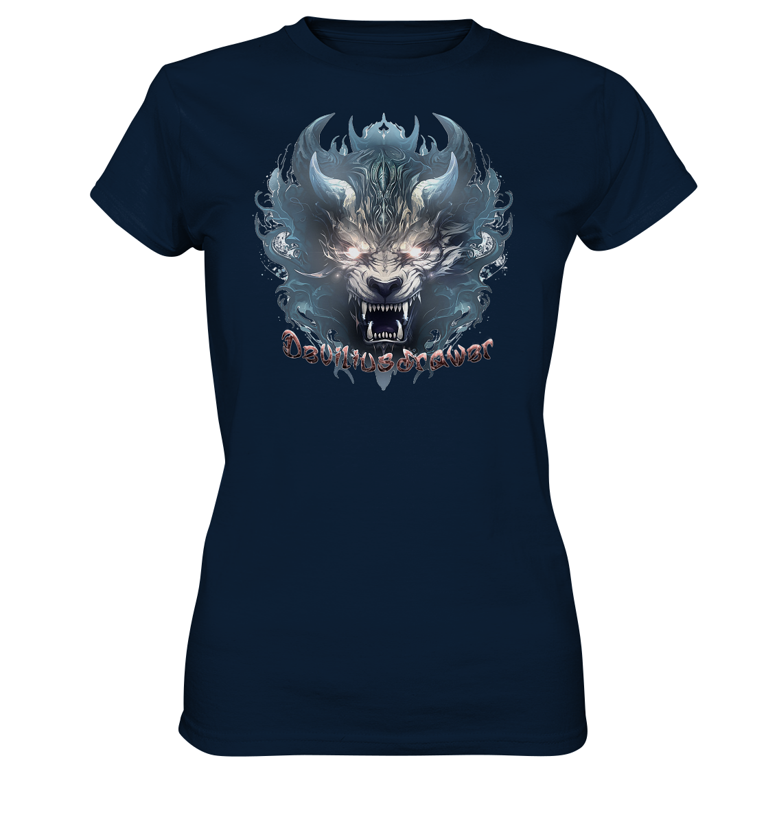 Deviliusdrawer Water Horn Tiger - Ladies Premium Shirt
