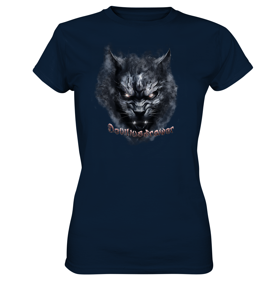 Deviliusdrawer Dark Beast Tiger  - Ladies Premium Shirt