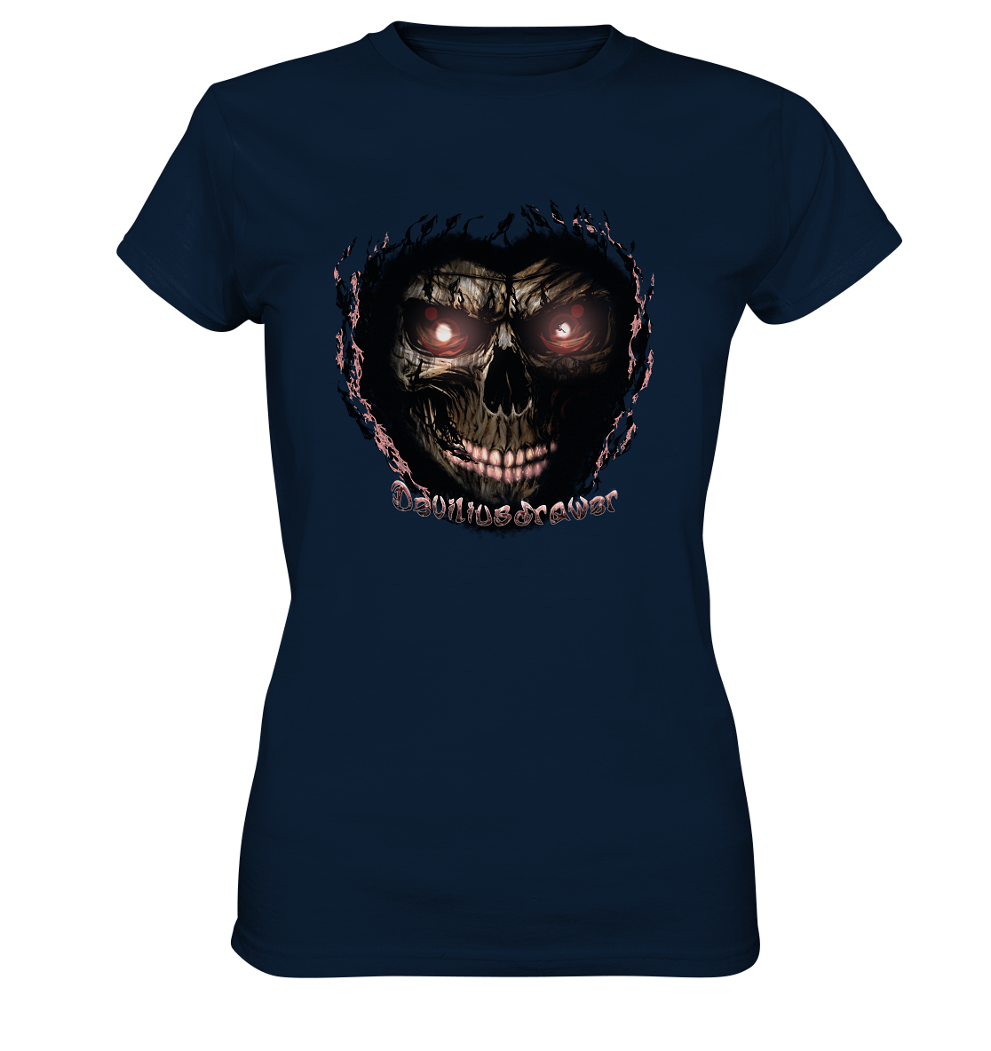 Deviliusdrawer Glow Skeleton - Ladies Premium Shirt