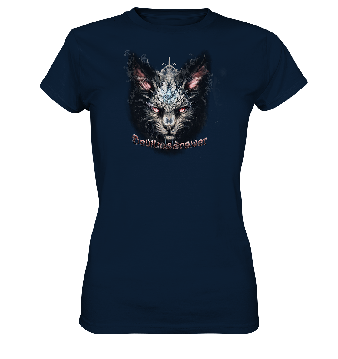 Deviliusdrawer Myshtical Redeyed Cat - Ladies Premium Shirt