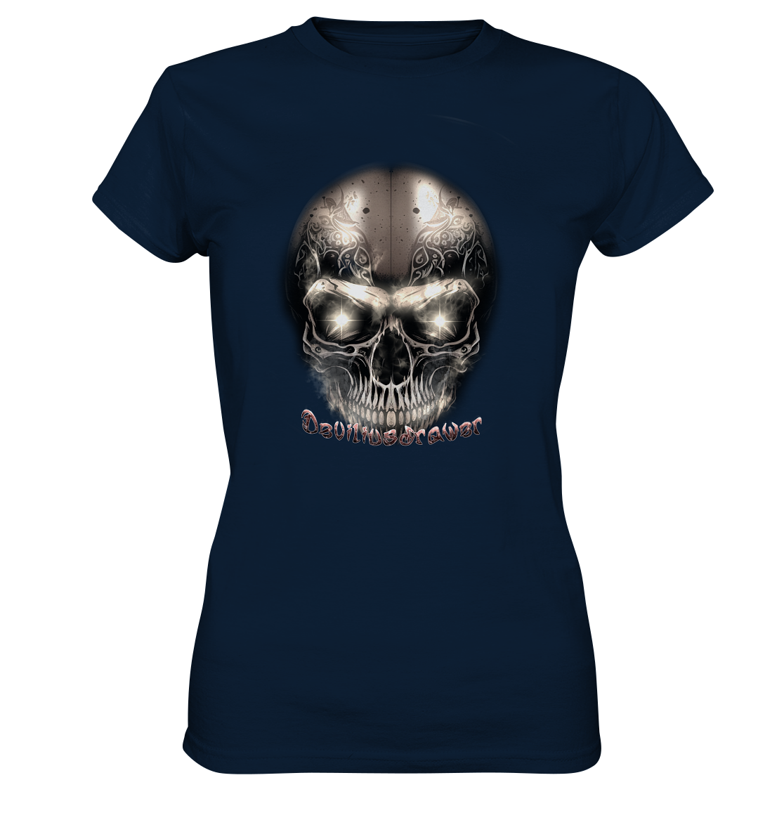 Deviliusdrawer Fire Skeleton Iron - Ladies Premium Shirt