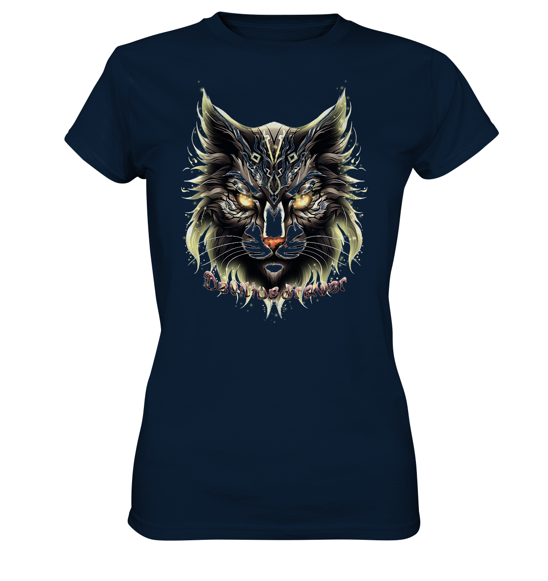 Deviliusdrawer Golden Cat - Ladies Premium Shirt