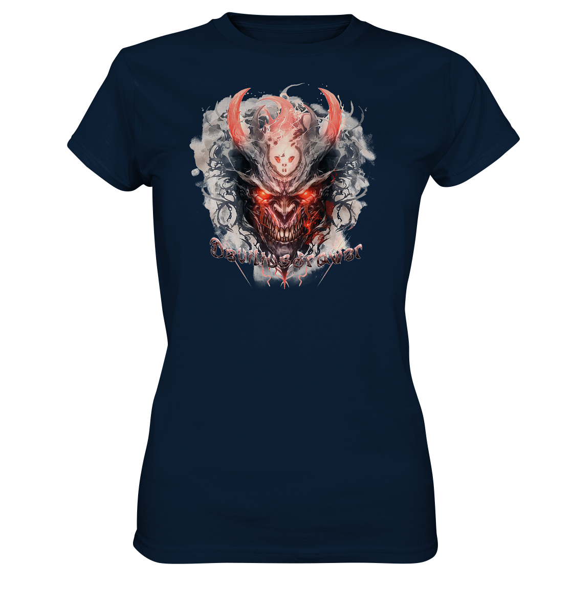 Deviliusdrawer Red Horn Devil - Ladies Premium Shirt