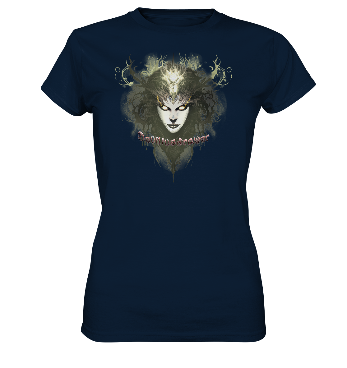 Deviliusdrawer Golden Demonica - Ladies Premium Shirt