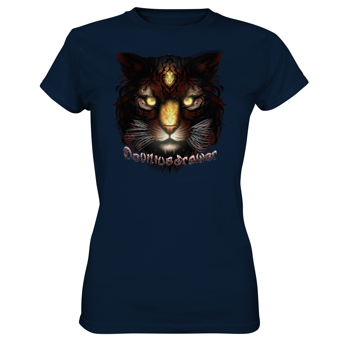 Deviliusdrawer Gold Tigercat - Ladies Premium Shirt
