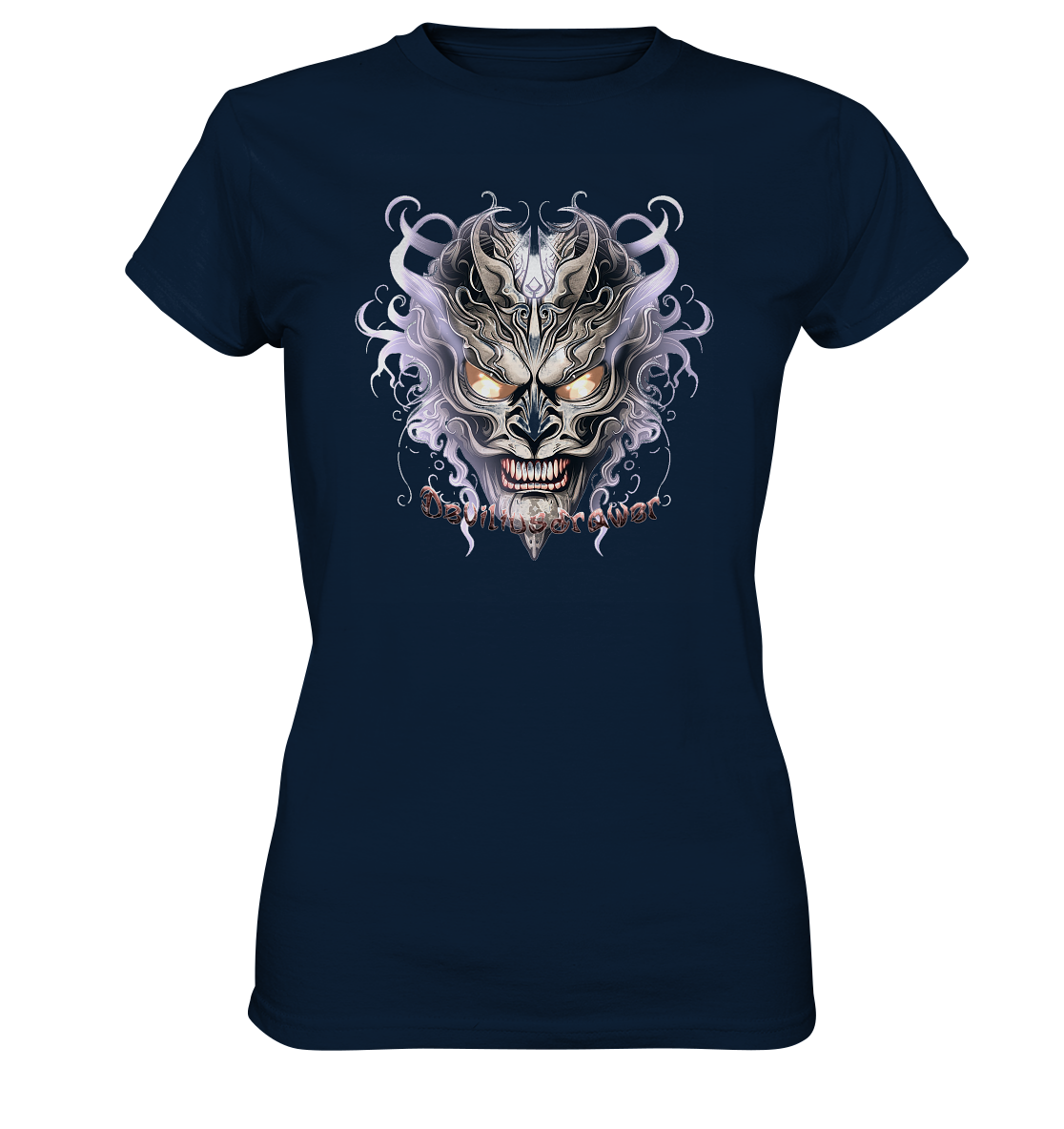Deviliusdrawer Demon Mask Violet - Ladies Premium Shirt