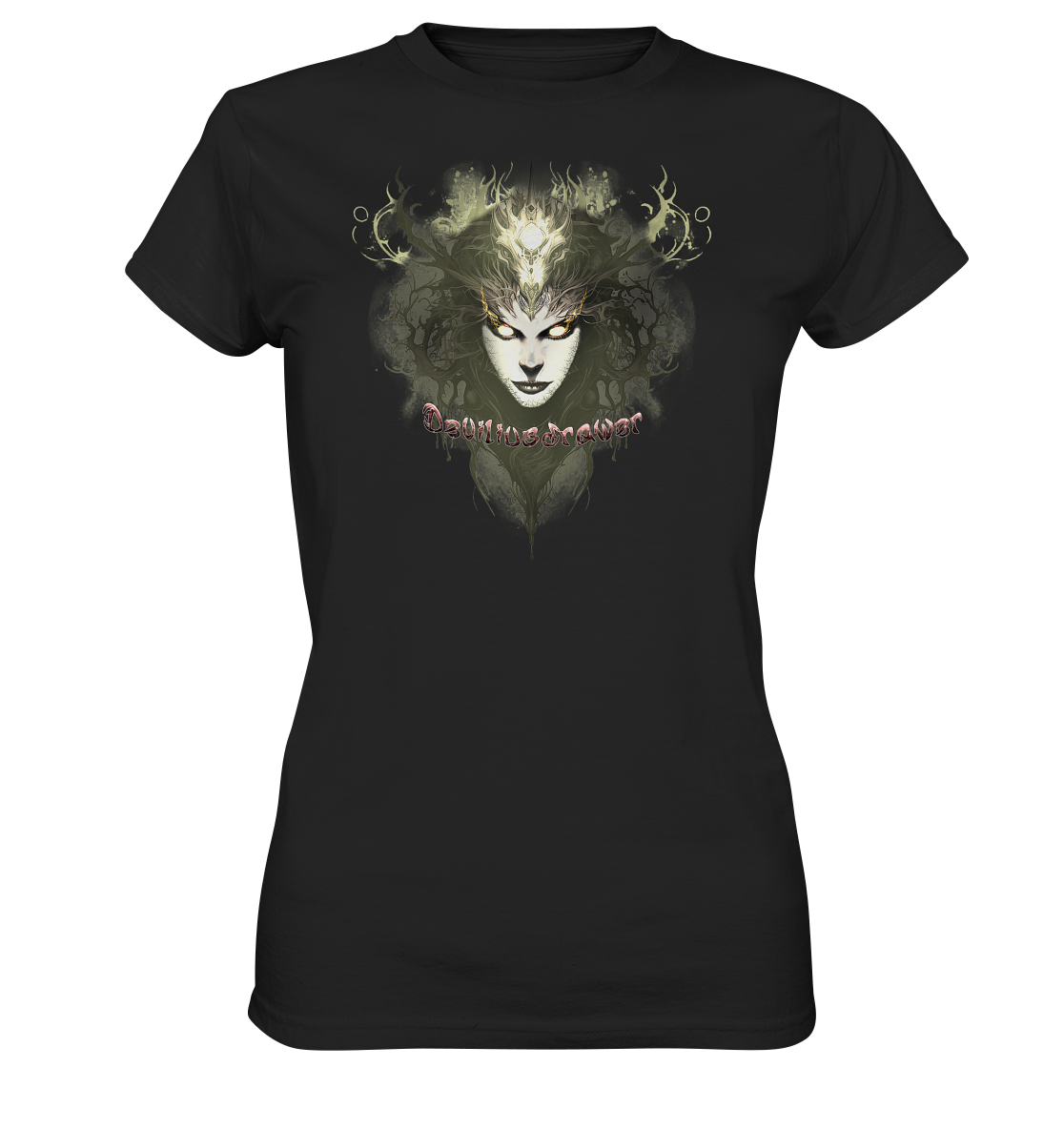 Couple Wear Golden Demonica - Classic and Ladys Premium T-Shirt