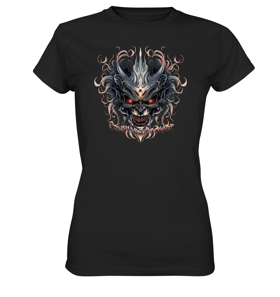 Couple Wear Demon Mask - Classic and Ladys Premium T-Shirt