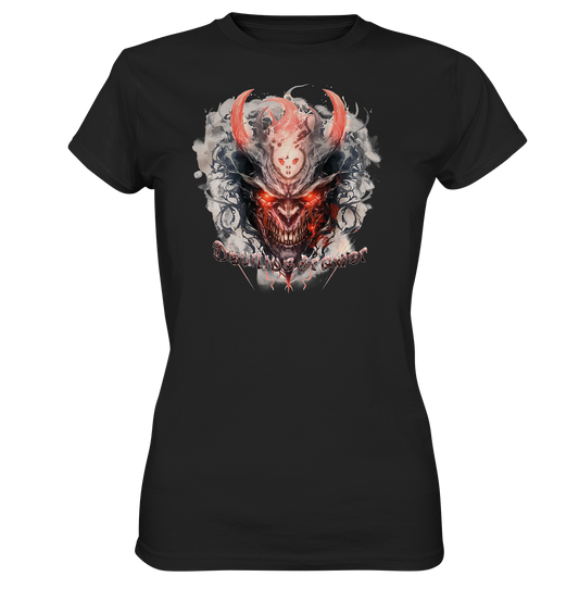 Couple Wear Red Horn Devil - Classic and Ladys Premium T-Shirt
