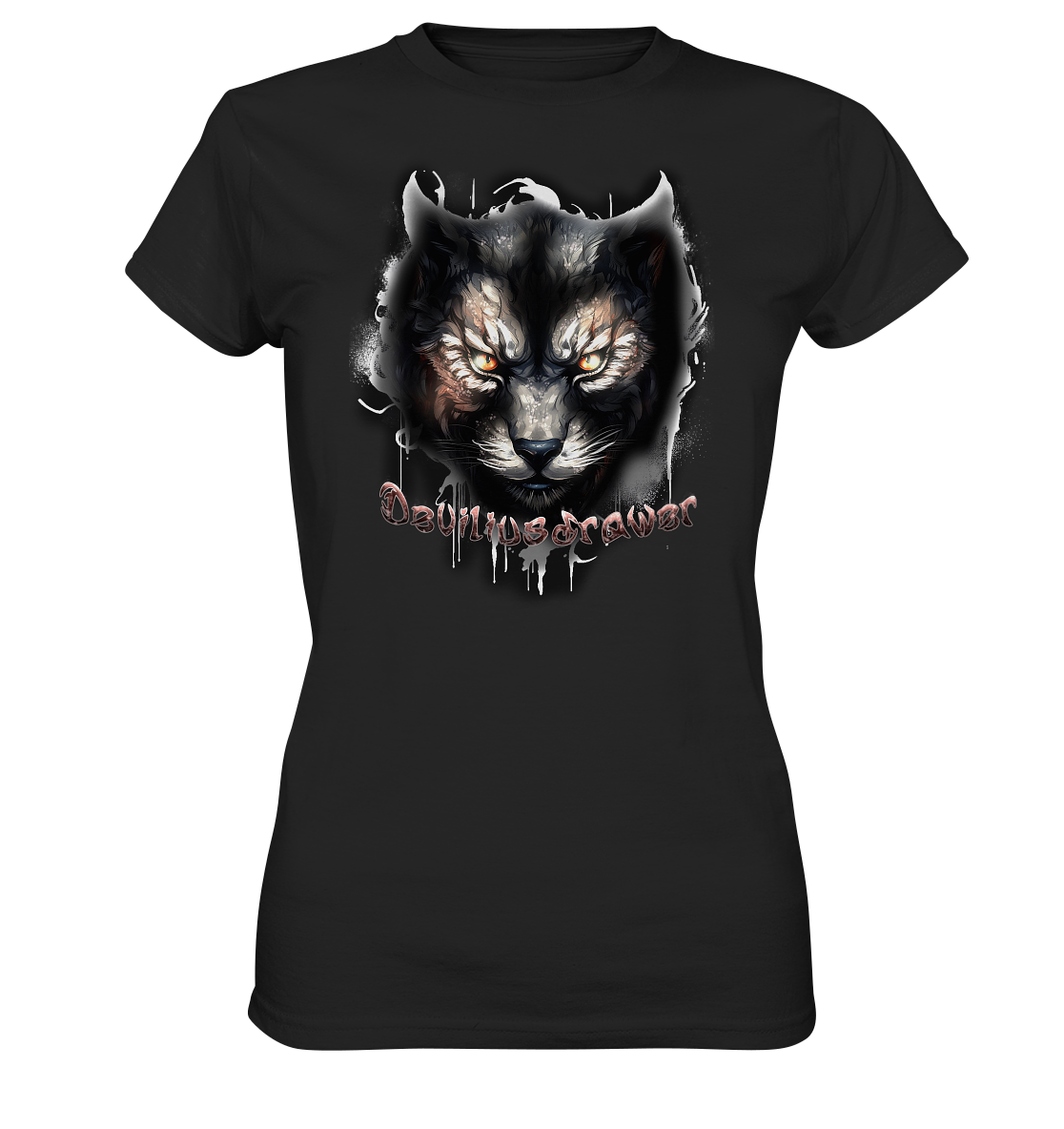 Couple Wear Vampire Cat - Classic and Ladys Premium T-Shirt