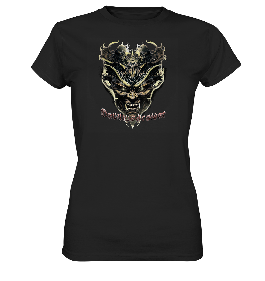 Couple Wear Golden Demon Vampire - Classic and Ladys Premium T-Shirt