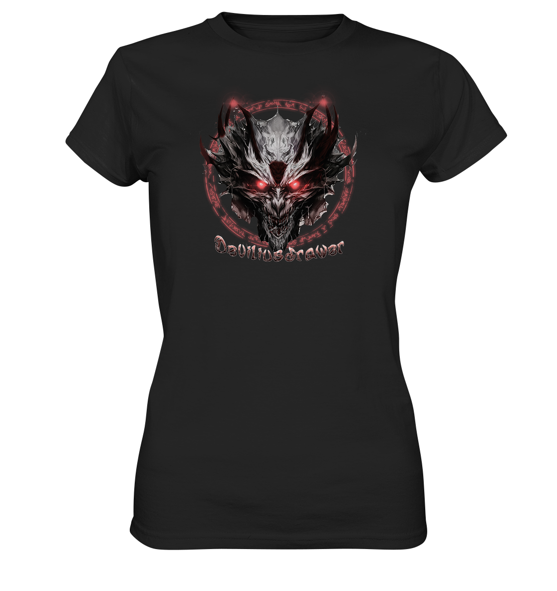 Couple Wear Magic Glow Devil - Classic and Ladys Premium T-Shirt