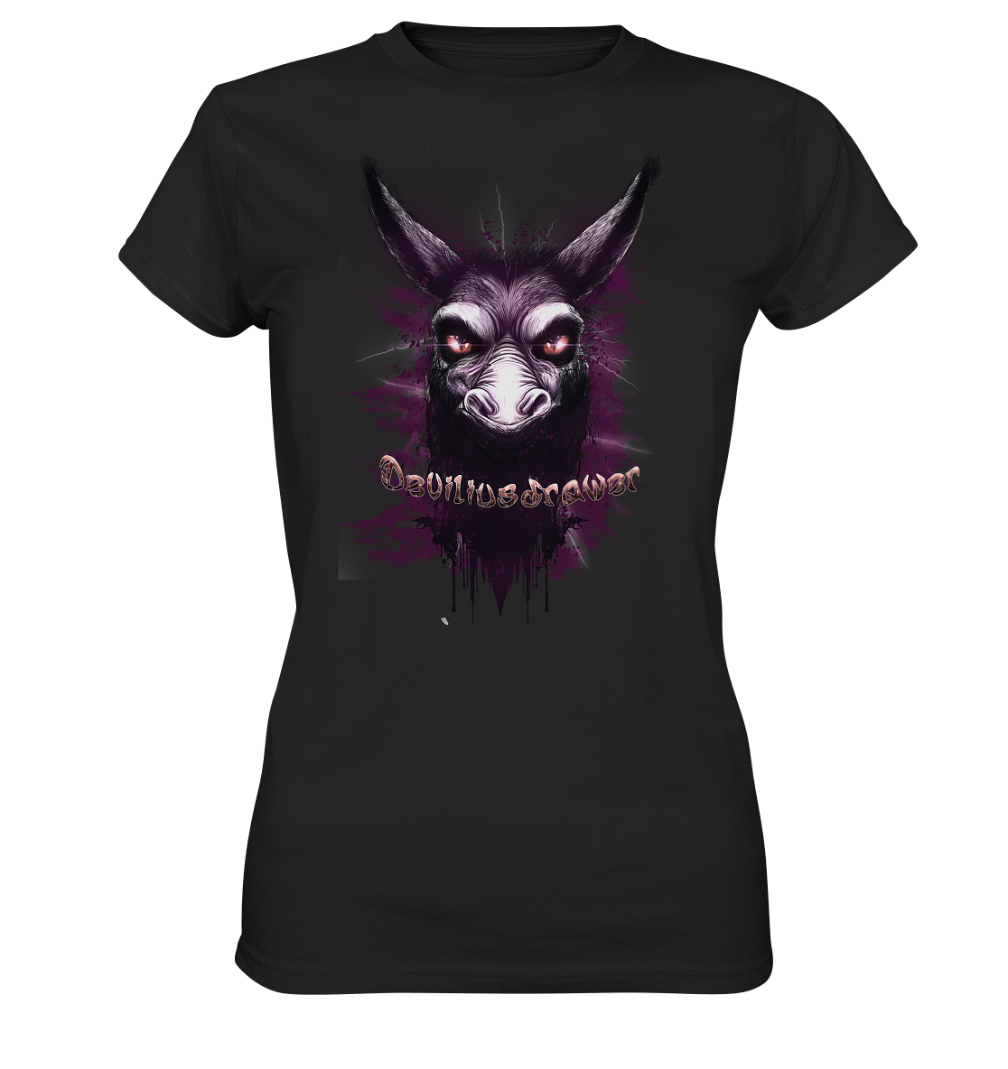 Couple Wear Purple Donkey - Classic and Ladys Premium T-Shirt