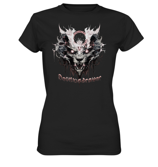 Deviliusdrawer Demonic Glow Cat - Ladies Premium Shirt