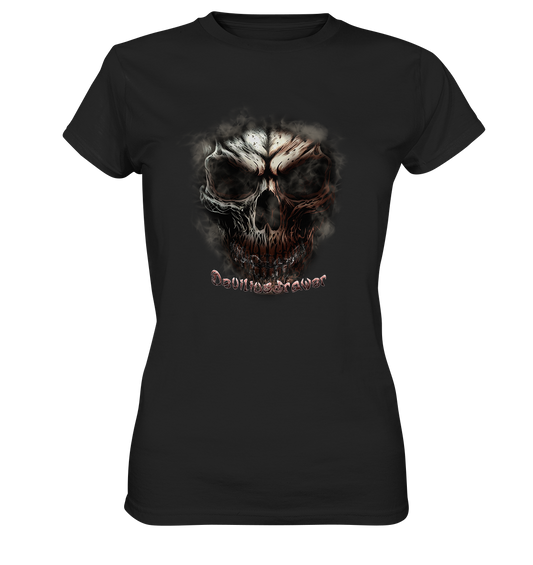 Couple Wear Fire Skeleton - Classic and Ladys Premium T-Shirt