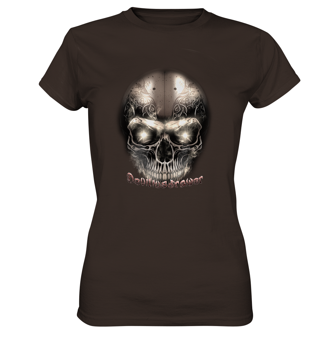 Deviliusdrawer Fire Skeleton Iron - Ladies Premium Shirt