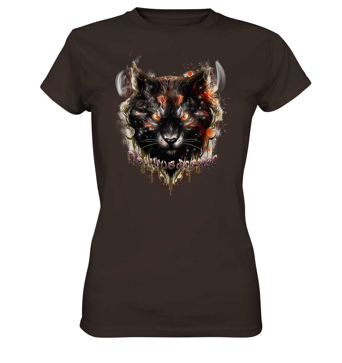 Deviliusdrawer Red Devil Cat - Ladies Premium Shirt