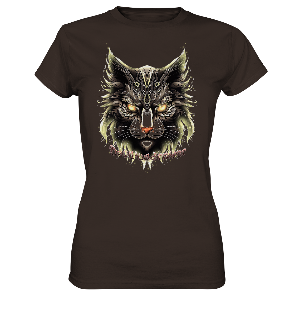 Deviliusdrawer Golden Cat - Ladies Premium Shirt