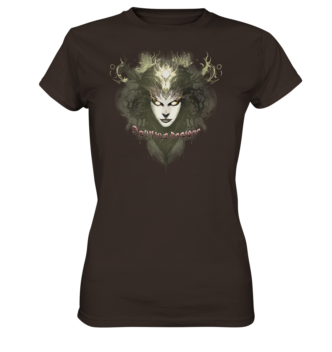 Deviliusdrawer Golden Demonica - Ladies Premium Shirt