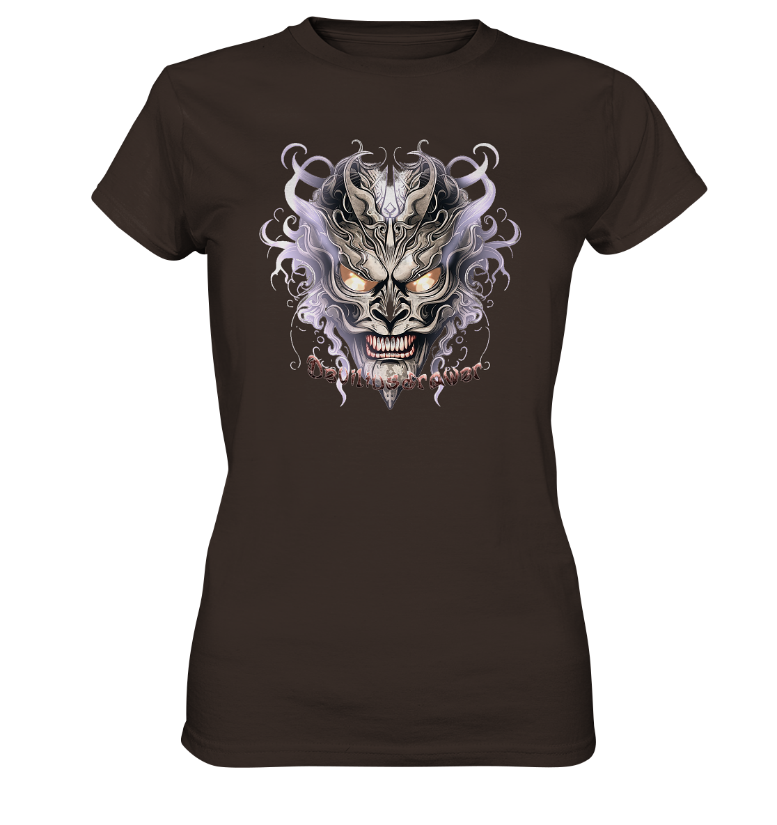 Deviliusdrawer Demon Mask Violet - Ladies Premium Shirt