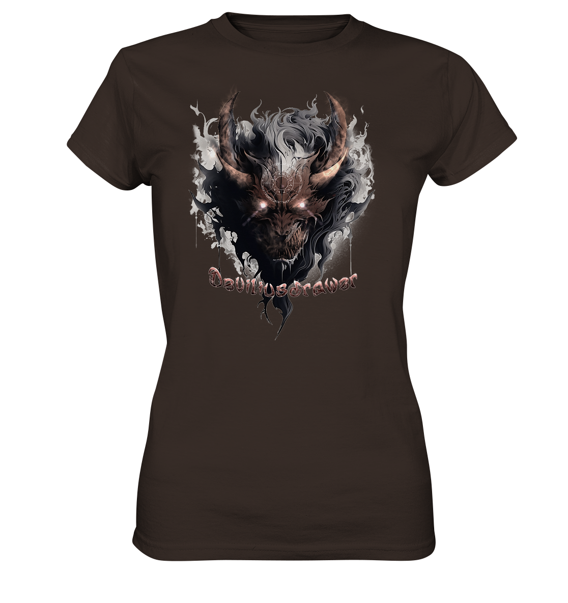 Deviliusdrawer Magic Redeyed Demon - Ladies Premium Shirt