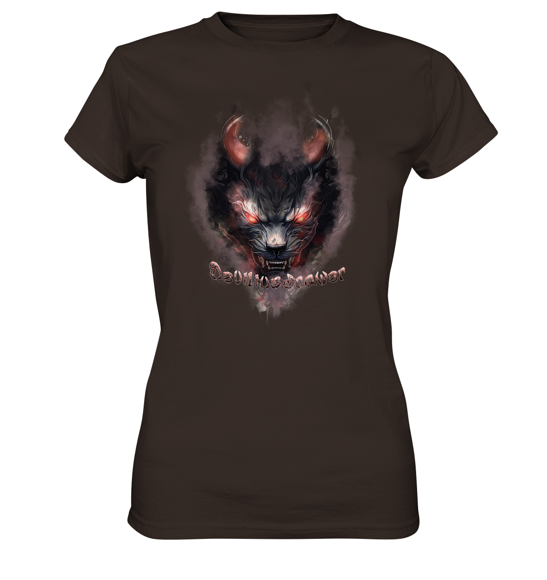 Deviliusdrawer Red Smoked Cat - Ladies Premium Shirt