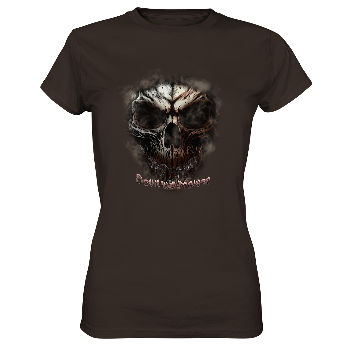 Deviliusdrawer Fire Skeleton - Ladies Premium Shirt