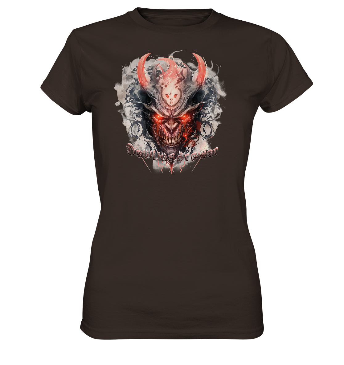 Deviliusdrawer Red Horn Devil - Ladies Premium Shirt