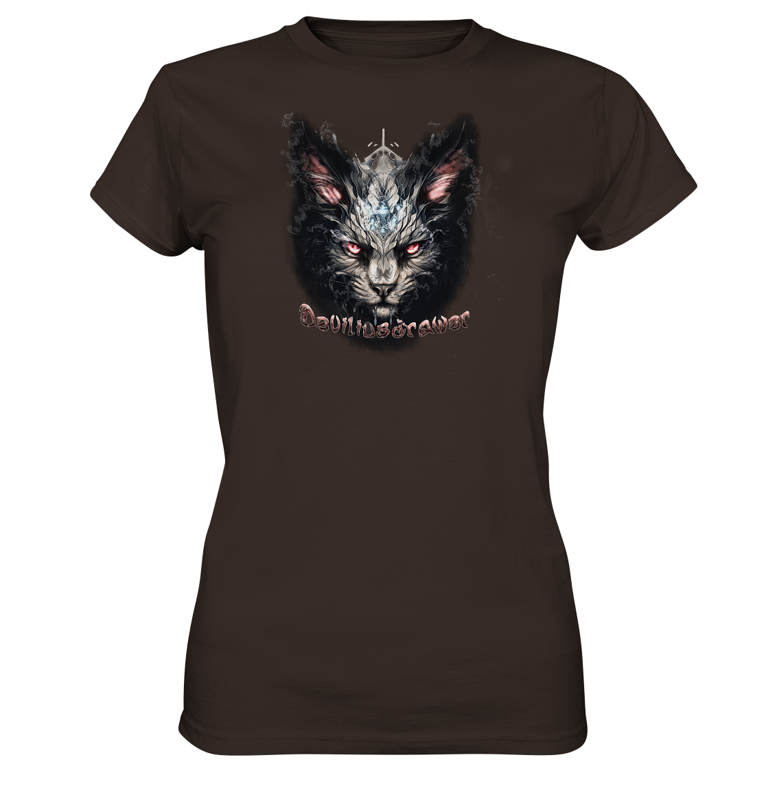 Deviliusdrawer Myshtical Redeyed Cat - Ladies Premium Shirt