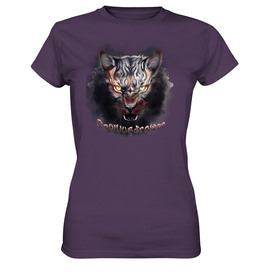 Deviliusdrawer Smoke Tiger - Ladies Premium Shirt