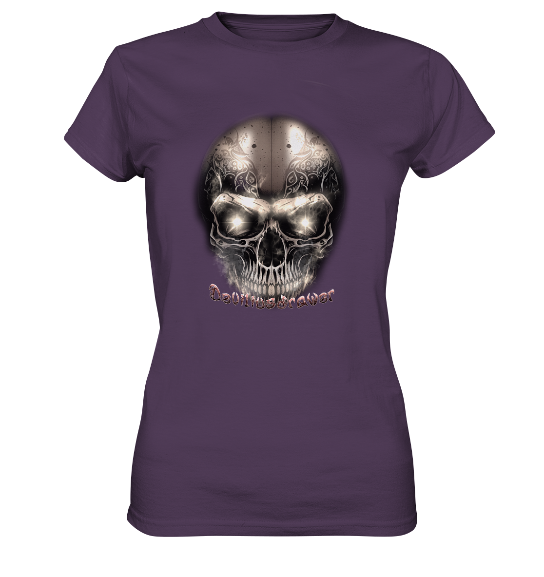 Deviliusdrawer Fire Skeleton Iron - Ladies Premium Shirt