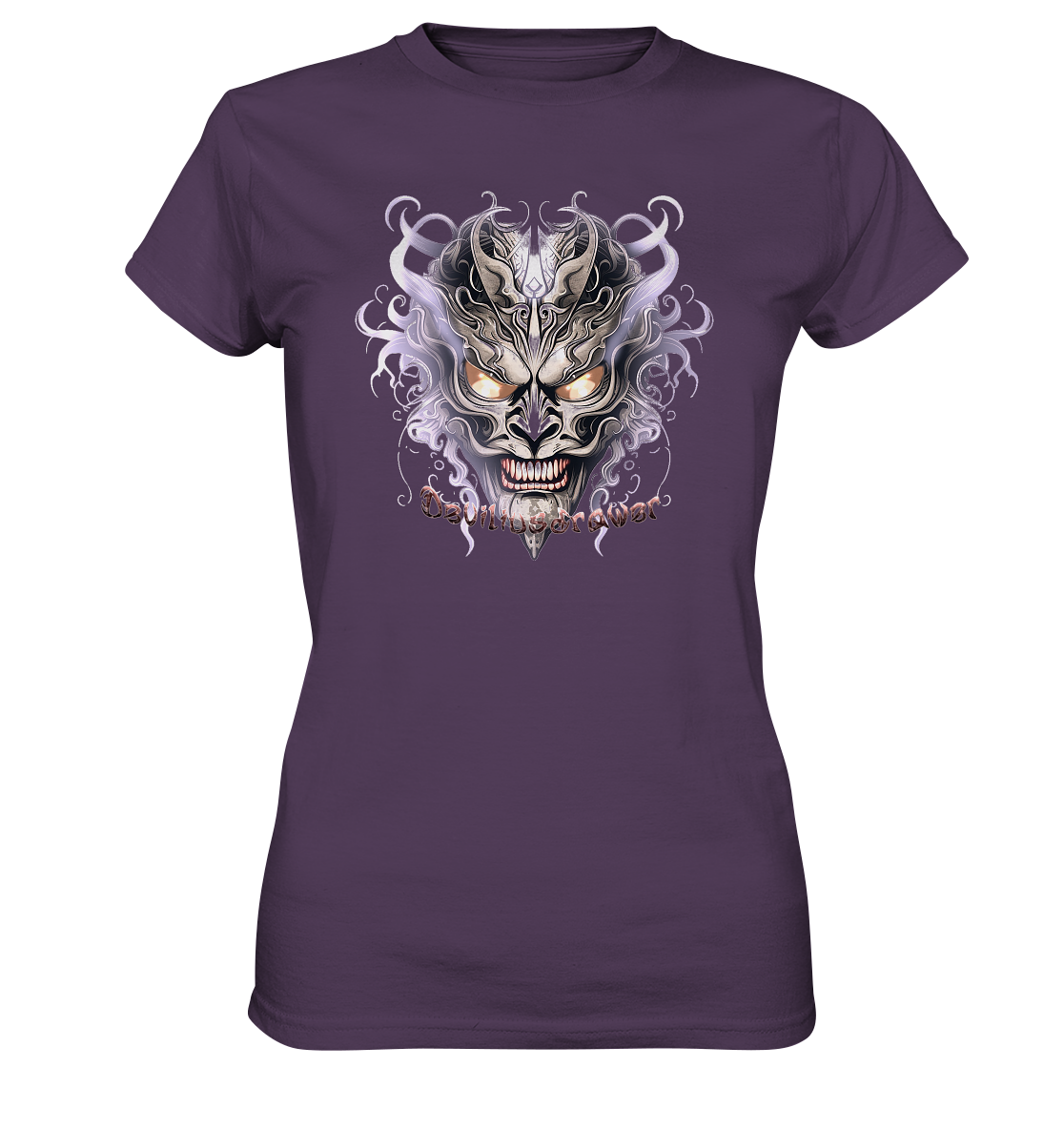 Deviliusdrawer Demon Mask Violet - Ladies Premium Shirt