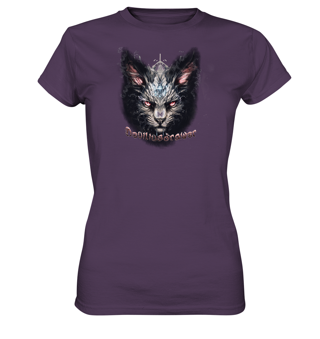 Deviliusdrawer Myshtical Redeyed Cat - Ladies Premium Shirt