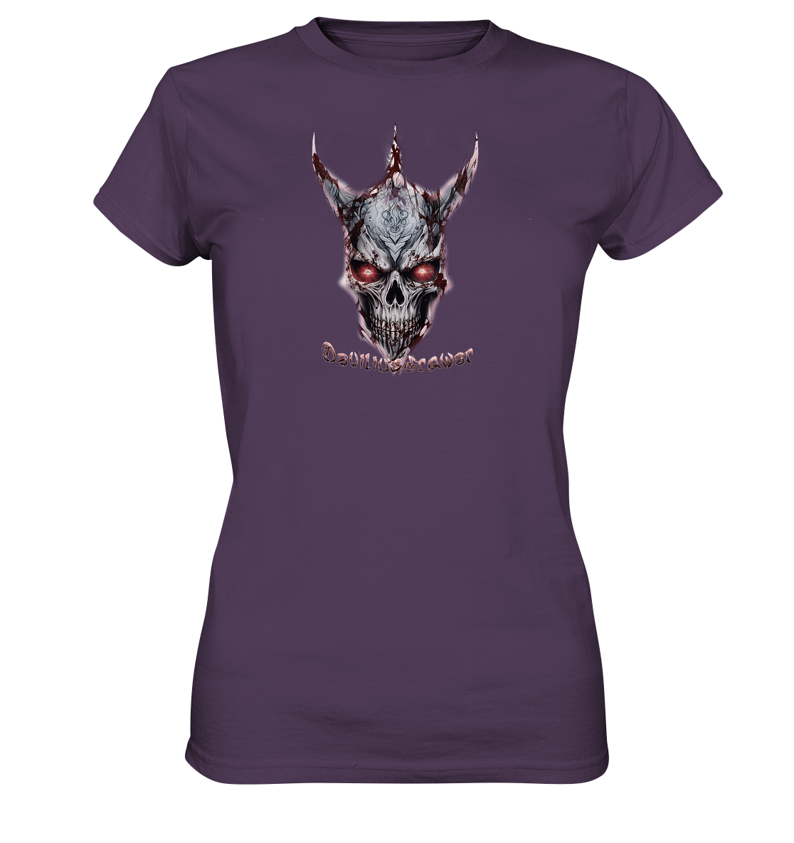 Deviliusdrawer Bloody Skeleton - Ladies Premium Shirt
