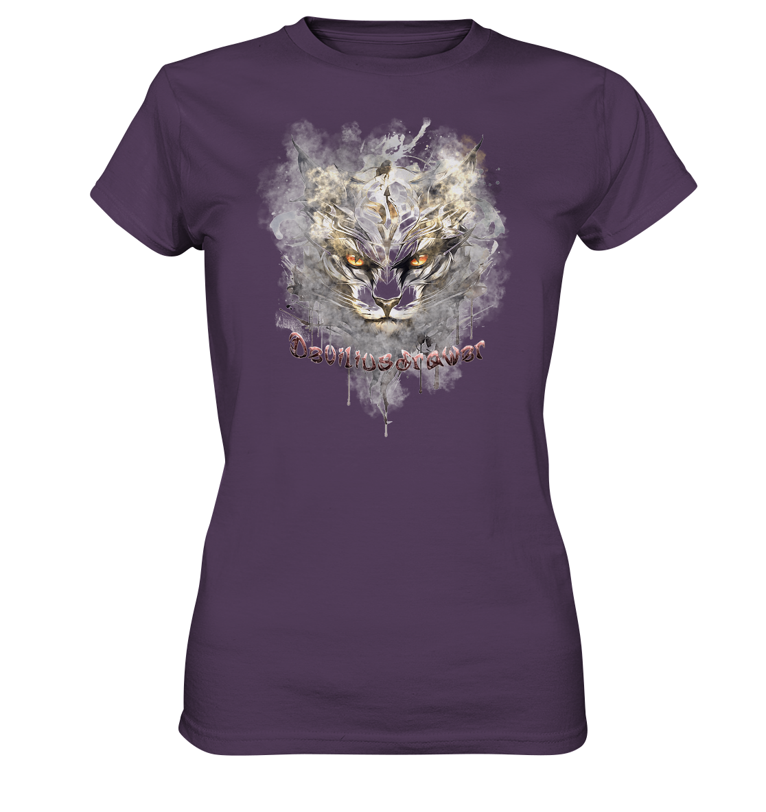 Deviliusdrawer White Catgod - Ladies Premium Shirt