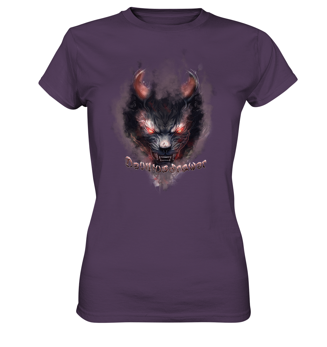 Deviliusdrawer Red Smoked Cat - Ladies Premium Shirt