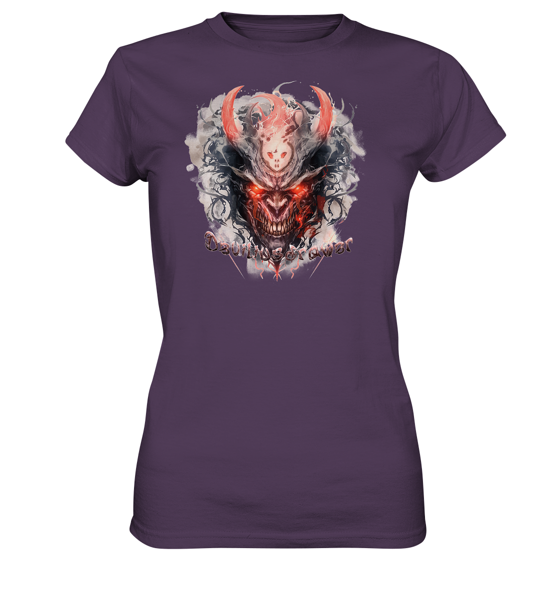 Deviliusdrawer Red Horn Devil - Ladies Premium Shirt