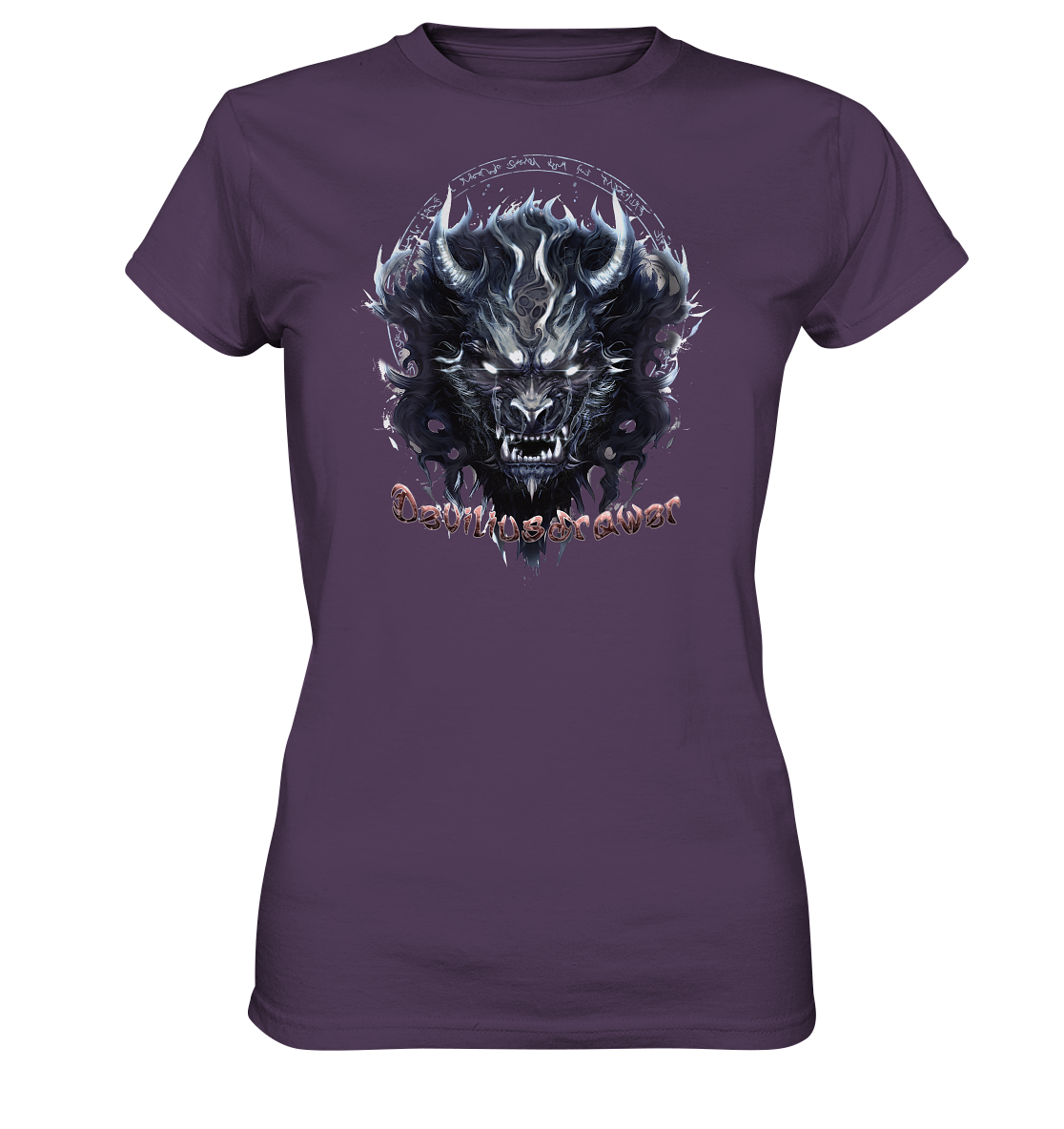 Deviliusdrawer Dark Wolf Mask - Ladies Premium Shirt