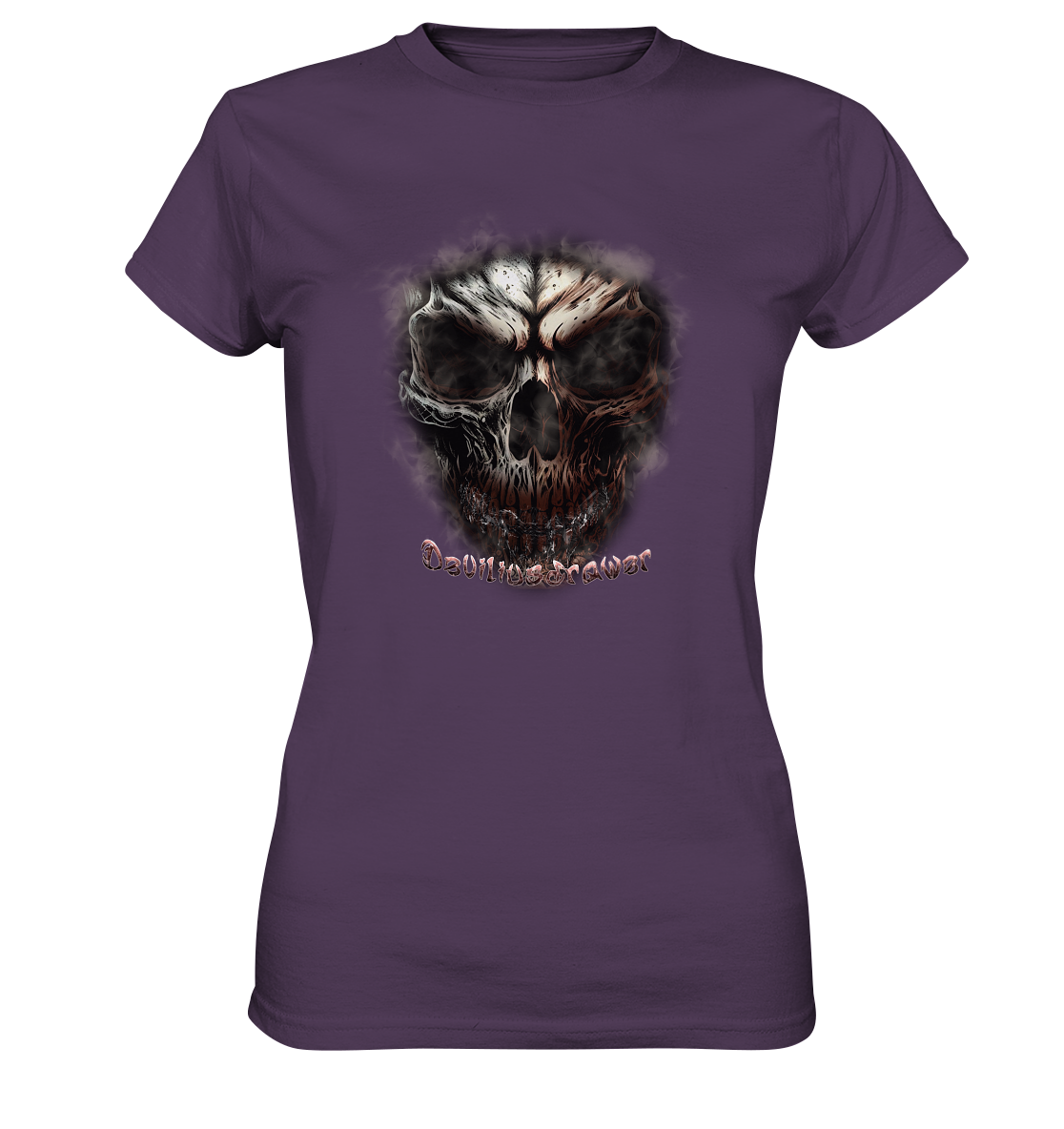 Deviliusdrawer Fire Skeleton - Ladies Premium Shirt
