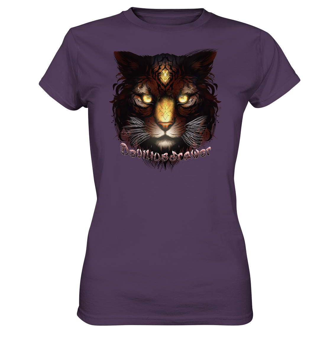 Deviliusdrawer Gold Tigercat - Ladies Premium Shirt