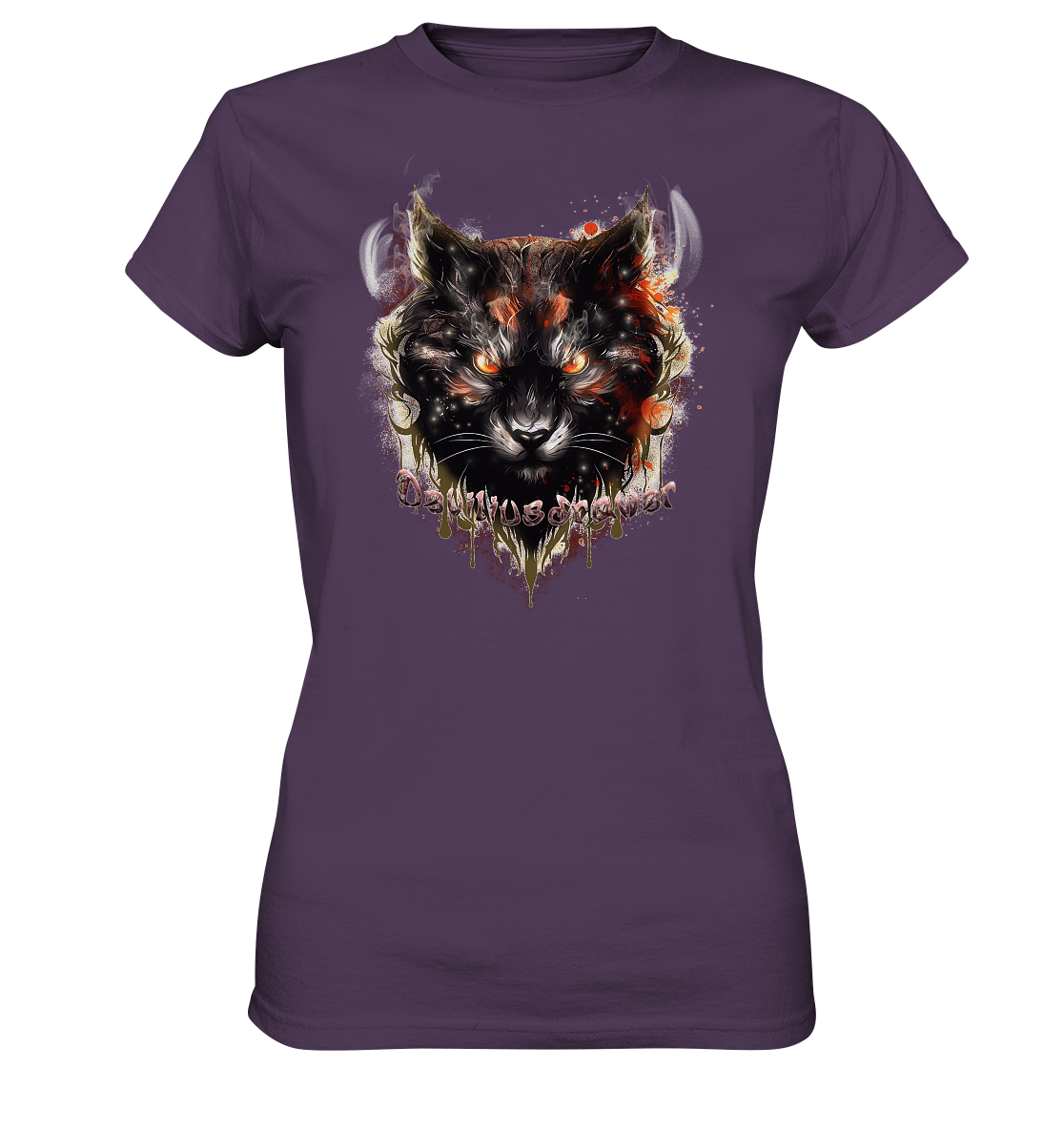 Deviliusdrawer Red Devil Cat - Ladies Premium Shirt