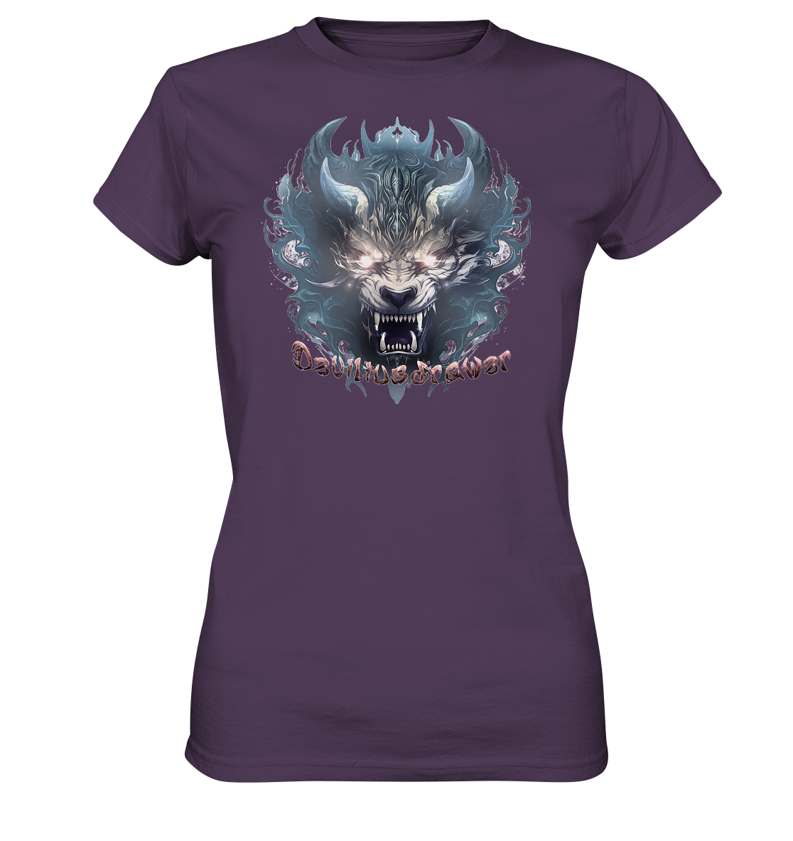 Deviliusdrawer Water Horn Tiger - Ladies Premium Shirt