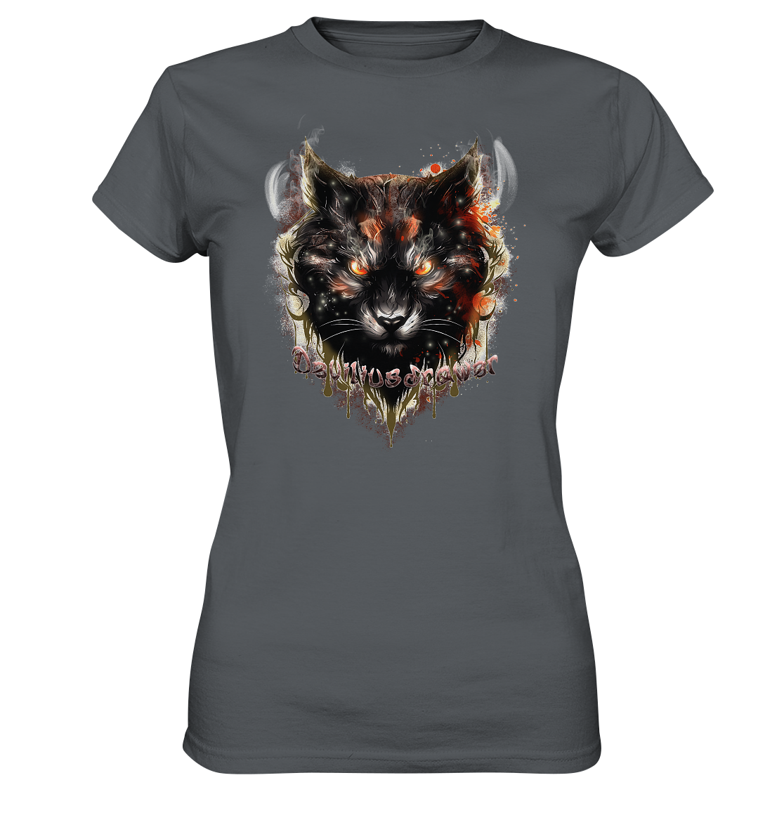 Deviliusdrawer Red Devil Cat - Ladies Premium Shirt