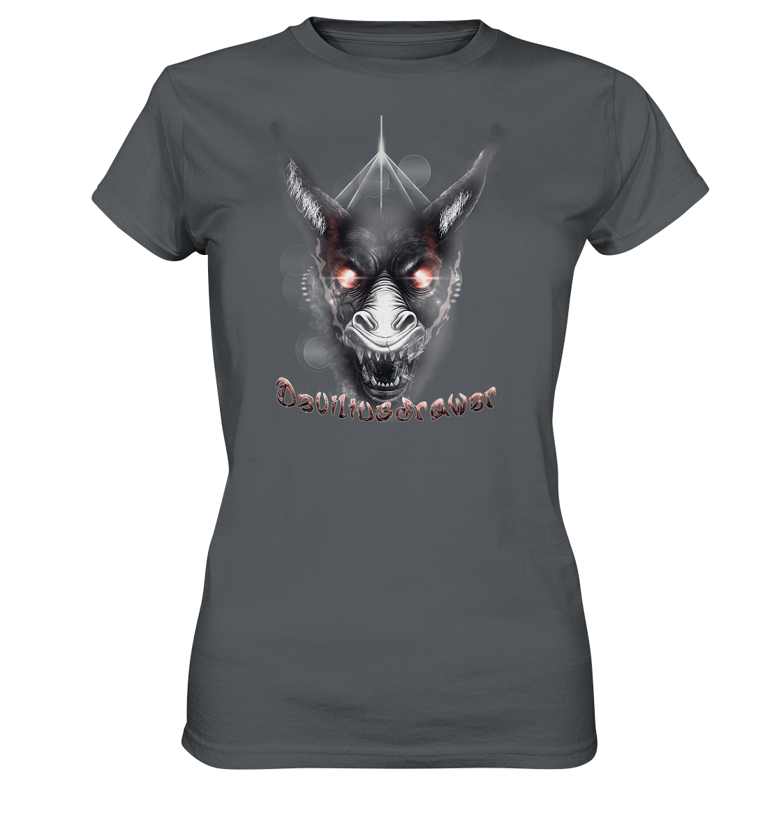 Deviliusdrawer Evil Donkey - Ladies Premium Shirt