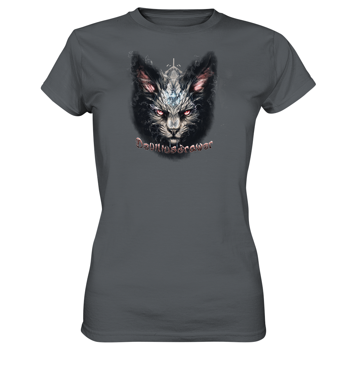 Deviliusdrawer Myshtical Redeyed Cat - Ladies Premium Shirt